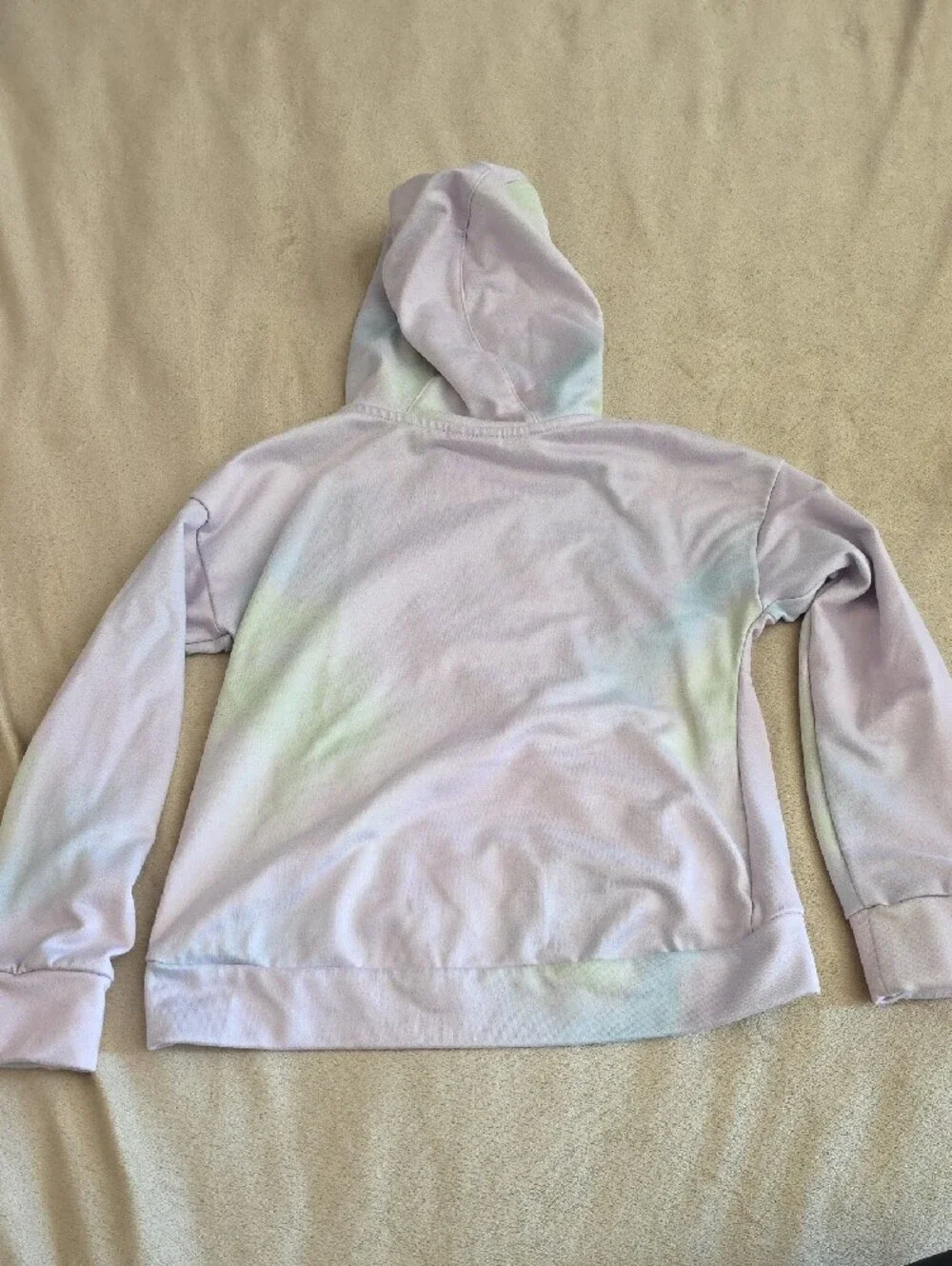 Nike Kids Pastel Tie-Dye Hoodie - Lavender with Mint Accents